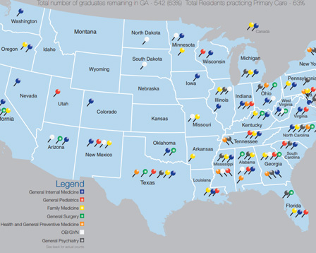 2017 Map of Graduates